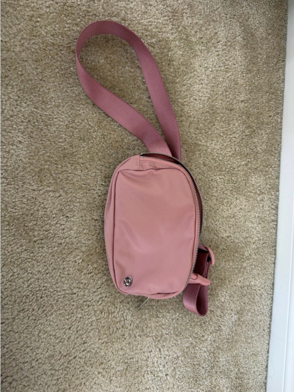 Pink lululemon belt bag